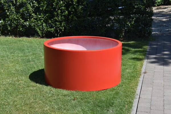 Sydney diameter 1200mm x hoogte 600mm Aluminium Rood