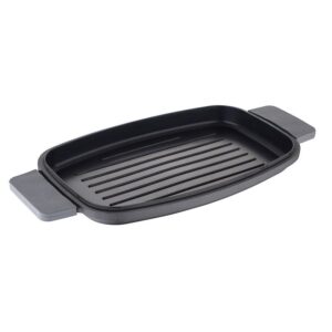 Infinity Chefs Grillplaat 42 x 22 cm - Gegoten Aluminium - Soft-Touch Handvaten