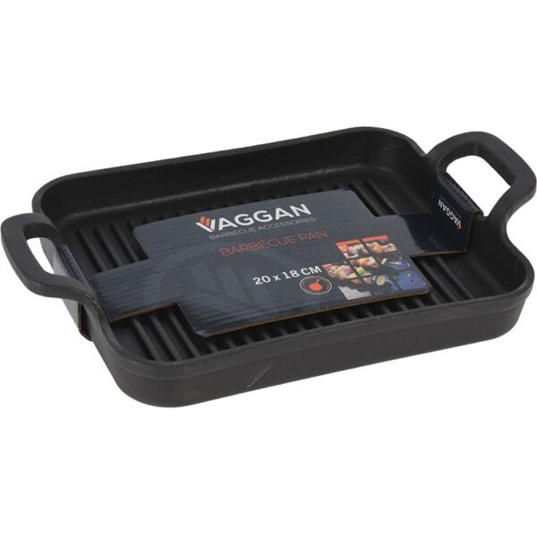 Barbecue grillplaat - Gietijzer - 20x18x2,5cm