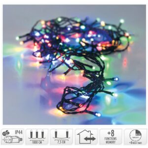 Kerstverlichting 240 led- 18m - multicolor - Timer - Lichtfuncties - Geheugen - Buiten