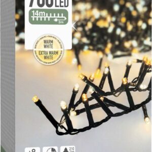 Microcluster - 700 led - 14m - two tone romantic - Timer - Lichtfuncties - Geheugen - Buiten