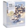 Kerstverlichting 120 led- 9m - extra warm wit - Timer - Lichtfuncties - Geheugen - Buiten