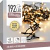 Kerstverlichting 192 led - 14.5m - extra warm wit - Batterij - Lichtfuncties - Geheugen - Timer