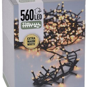 Micro Cluster 560 LED - 11m - met timer en dimmer - extra warm wit