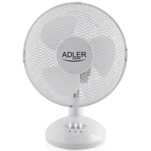 Adler AD7302 - Tafelventilator wit - 23cm